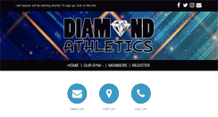 Desktop Screenshot of diamondathleticscheer.com